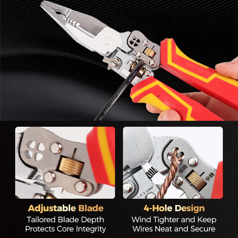 8-In-1 Wire Stripper With Voltage Tester
