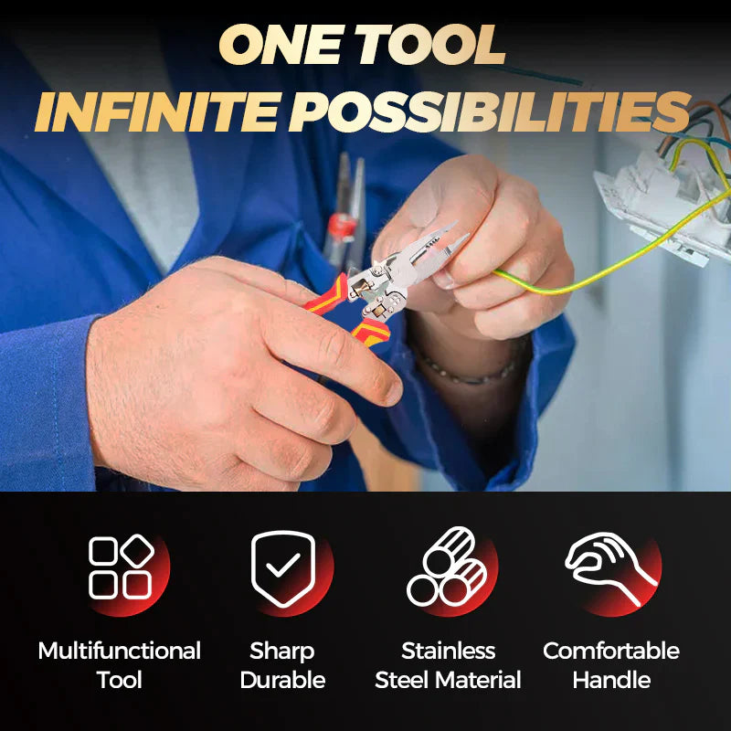 8-In-1 Wire Stripper With Voltage Tester